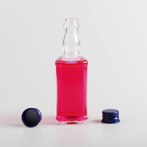<span class=keywords><strong>Venta</strong></span> Directa <span class=keywords><strong>de</strong></span> Fábrica: Mini Botellas <span class=keywords><strong>de</strong></span> Vidrio Cuadradas Vacías para Licor, Tequila, 50 ml, con Tapa <span class=keywords><strong>de</strong></span> Rosca - Product Image 2