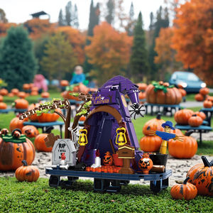Женские игрушки 11819 Хэллоуин «DIY», набор строительных блоков, пластиковые модели дома, игрушки для детей, подарки и идеи для Хэллоуина - Product Image 4