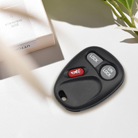Coque de télécommande de voiture MS 2 + 1 boutons pour Cadillac Auto Vehicle Replacement Plastic Blank Key Fob Shell