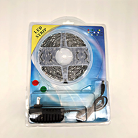 Bande lumineuse LED RGB 5050 DC12V étanche IP65, fonctionnement automatique sans contrôleur, 30 LED/m, Ra70, durée de vie de 30 000 heures