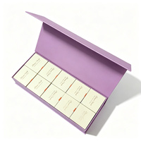 Boîte cadeau rigide magnétique de luxe sur mesure avec doublure en éponge, petite série, logo personnalisé disponible avec boîte à tiroir