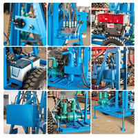 Livraison Gratuite Nouvelle Foreuse Hydraulique Diesel pour Puits d'Eau avec Composants Clés Profondeur 100m-200m Facile à Utiliser pour l'Exploitation Minière