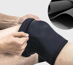 Genouillère de compression en néoprène de 7 mm d'épaisseur avec logo personnalisé, support élastique pour CrossFit et musculation - Product Image 3