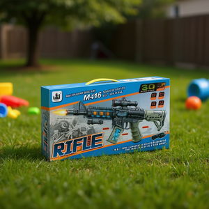 Fucile Giocattolo Elettrico M416 con Suoni e Luci per Bambini da 8 a 13 Anni, in Plastica, Alimentato a Batteria - Product Image 2