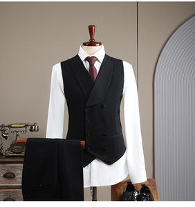 Costumes italiens de luxe pour hommes, coupe ajustée, simple boutonnage, confortables, respirants, grandes tailles, pour affaires, banquets, réunions annuelles, galas, coupe ample - Product Image 5