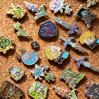 Badges en métal émaillés personnalisés, créatifs, à motifs floraux, végétaux et tortues marines, pour articles promotionnels et cadeaux.