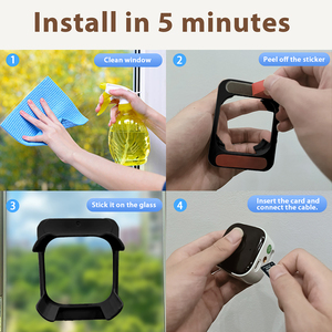 Caméra WiFi HD 2K 3MP avec audio bidirectionnel, prise en charge 2.4G/5G, carte TF, alarme humanoïde Alexa, caméra de sécurité domestique pour fenêtre O-KAM Pro - Product Image 5