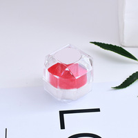 Aproms — boîte à bijoux en plastique transparent, 4.5x4.5x4.5, petite boîte octogonale, bijoux en cristal acrylique