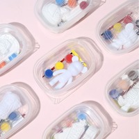 Internet Celebrity's Unique Art Supplies Handmade DIY Toy Set Fluid Bear Kids 'Graffiti Toy Doll and Violent Bear Keychain
