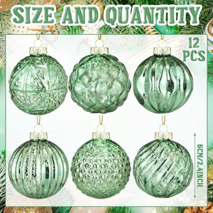 Handmade Luxury Glass Christmas Ball <b>Ornaments</b> Modern Christmas Tree Decorations Mercury Glass Hanging <b>Ornaments</b> Trees Xmas - Product Image 4