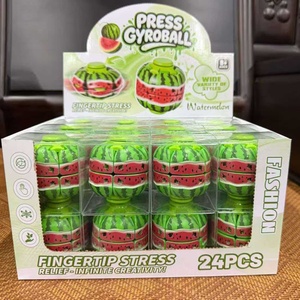 Juguete Antiestrés Fidget Spinner con Forma de Fruta, 4 Estilos, Sandía y Fresa, Caja Sorpresa - Product Image 5