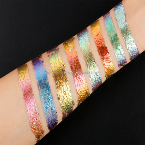 Nhãn hiệu riêng sản phẩm làm đẹp Eyeshadow long lanh Flake lỏng sắc tố Chrome Eyeshadow Flakes 6 màu sắc Tắc Kè Hoa Flake <span class=keywords><strong>eyshadow</strong></span> - Product Image 5