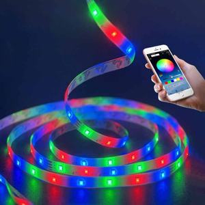 Bande lumineuse LED intelligente et flexible pour décoration de Noël, SMD5050 RGB 12V, bande lumineuse LED changeante de couleur pour chambre à coucher - Product Image 1