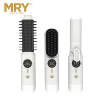 MRY Ensemble de Brosse Sécheuse à Cheveux à Moteur Sans Balai 6 en 1 Chauffage PTC Revêtement Céramique Brosse Boucleur Professionnelle Outil de Coiffage Brosse