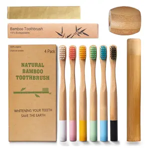 Manufacturer Personal Care Soft Natural ECO Bamboo Disposable Biodegradable Bamboo Hotel Toothbrush