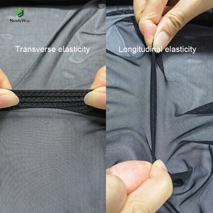 Tùy chỉnh 4 cách căng Nylon Spandex đàn hồi Sheer Tulle lưới vải cho phụ nữ đồ lót ống đàn hồi Tops - Product Image 2