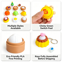 Jouets sensoriels imprimés en 3D, boutons à presser, porte-clés pour soulager le stress et passer le temps, adaptés au bureau, à la maison et en voyage, cadeau