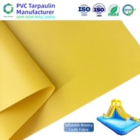 Lona de PVC Impermeable de Grado Comercial, Alta Resistencia a la Abrasión, 700gsm, para Brincolines Inflables