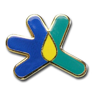 Insignias de solapa de metal con cúpula impresa en epoxi - Product Image 6