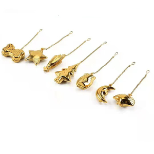 Thép không gỉ hình động vật trà bóng Infuser chim khỉ sao với chuỗi và khay nhỏ giọt bộ lọc - Product Image 4