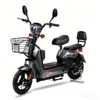 Bicicleta Eléctrica Urbana LY-S25 de Producción Masiva a Precio Económico, Resistente a Impactos, con Respaldo Confortable, Faro LED de Alta Luminosidad y Canasta Metálica Antioxidante