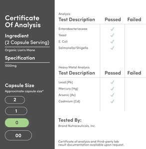 Özel ambalaj Lions Mane mantar kapsülleri beyin destek takviyesi 120 sayısı OEM özel etiket mevcut - Product Image 6
