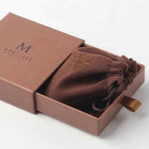 Wholesale Promotional Luxury Gift Pouch Velvet Jewelry Packaging Pouch With Customized Logo and Size Printing - Product Image 1