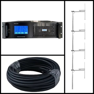Ensemble <span class=keywords><strong>complet</strong></span> d'émetteur FM HP-3KW (3000W) avec antenne et câble, mélangeur et écouteurs - 110/220V, télécommande, son CD - Product Image 6