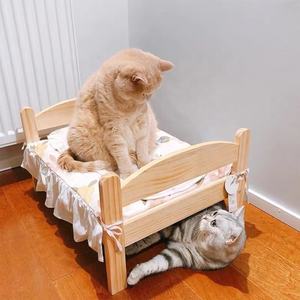 Mobili in legno per animali domestici sopraelevati letto per cani letto per gatti letto per animali domestici in vendita - Product Image 3