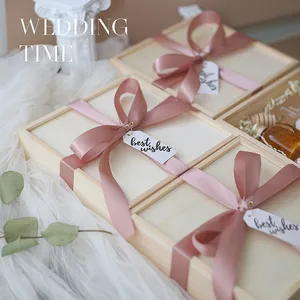 Wooden Box Jewelry Case Organizer Wedding Gift