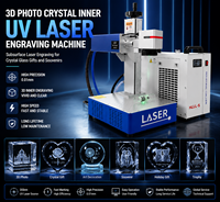 Machine de gravure laser UV 3D sous le cristal pour cadeaux et souvenirs personnalisés