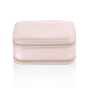 Estuche de Viaje para Joyas de Terciopelo con Espejo, Estuche de Joyería Personalizado, Estuche de Joyería de Cuero - Product Image 4
