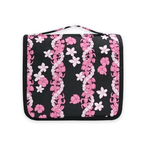 Top Ranking Hawaiian Pink Puakenikeni Lei Durable Hanging Toiletries Organizer Cosmetic <b>Makeup</b> <b>Storage</b> Toiletry Bags <b>for</b> Travel - Product Image 2