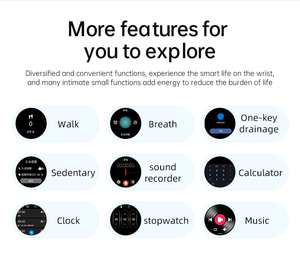 Reloj inteligente deportivo OEM 2025 1,43 AMOLED 466*466 <span class=keywords><strong>Android</strong></span> 4G <span class=keywords><strong>3</strong></span> + 32GB Pago con frecuencia cardíaca SOS Q85 Soporte Wifi Tarjeta SIM 4G Reloj inteligente - Product Image 6