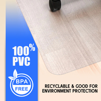 Alfombrillas para Sillas de Computadora, Protector de Fatiga para Pisos, Alfombrillas de PVC para Sillas de Escritorio para Alfombras, Plástico Transparente Personalizado para el Hogar, la Oficina, Moderno DK