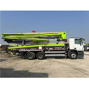 Çimento pompalama için kullanılan 2021 ikinci el <span class=keywords><strong>Zoomlion</strong></span> 47m dizel kamyon üstü Mega beton pompaları - Product Image 4