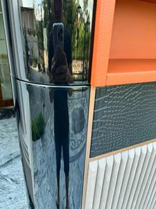 Luxury Modern Lacquer <b>Bar</b> Cabinet High-<b>end</b> Leather Finish Wine Storage Cupboard with LED for Villa - Product Image 2