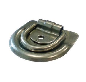 <b>Truck</b> Flush Mount Lashing Ring <b>Flatbed</b> Trailer D Ring Tie Down Anchor Recessed Deck Ring - Product Image 1