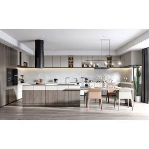 Armoires de cuisine modulaires modernes de haute qualité, personnalisées, en contreplaqué de luxe, laquées, accessoires modernes dans les armoires - Product Image 6
