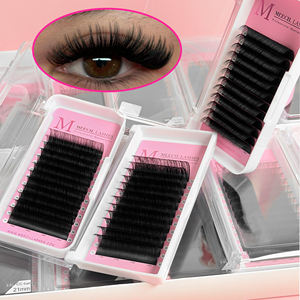 Estensioni Ciglia in Seta Personalizzate, Lunghezza Mista 16-25mm, Curvatura <span class=keywords><strong>C</strong></span> e D, Ciglia Individuali in Cashmere, Vassoi per Ciglia Voluminose - Product Image 2