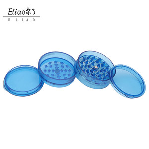 Broyeur à herbes Erliao 60 mm en acrylique, <span class=keywords><strong>pas</strong></span> <span class=keywords><strong>cher</strong></span>, logo OEM, plastique, 4 pièces, broyeur à herbes et à tabac personnalisé - Product Image 4