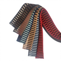 Nouvelle Conception Personnalisée, Ruban Jacquard à Rayures Chevron Double Face 100% Polyester Haute Ténacité, 50mm, 1.5mm d'Épaisseur, pour Sacs