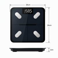 Báscula Inteligente de Grasa Corporal con Bluetooth, Báscula Digital con Pantalla LED, Báscula Electrónica de Seguimiento de Salud para el Hogar y el Gimnasio