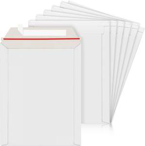 Sac d'expédition en carton, logo personnalisé, carton blanc, extensible, A4, kraft, recyclé, enveloppe adhésive - Product Image 2