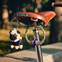 Antivol de vélo en acier à motif léopard, portable, durable et étanche pour vélos Dahon/pliants et vélos pour enfants