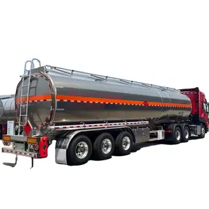 Heavy duty 2 3 axle large capacity fuel tank oil transport tanker semi trailer