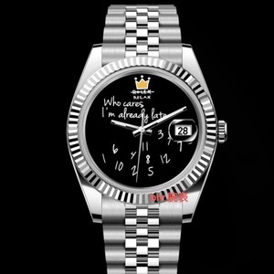 Montre mécanique classique DIY en acier inoxydable saphir 40MM 100ATM étanche, très populaire - Product Image 2