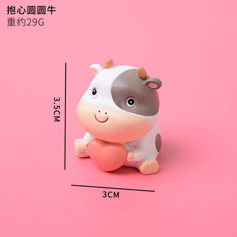 Vaca redonda con corazón