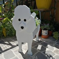 Pot de fleurs en forme de chien pour la décoration de jardin, vente en gros