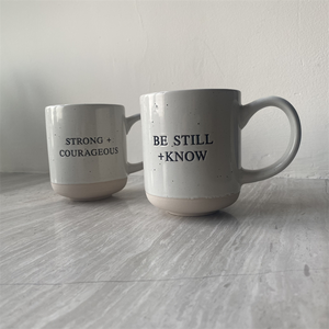 <span class=keywords><strong>Taza</strong></span> Be Still + Know, texto positivo e inspirador impreso grabado, <span class=keywords><strong>taza</strong></span> de café de cerámica personalizada - Product Image 3